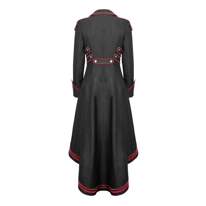 Black and red trench coat new arrivals