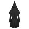 Women Gothic Lolita Zipper Hooded Witch Magic Cloak Coat (2025)