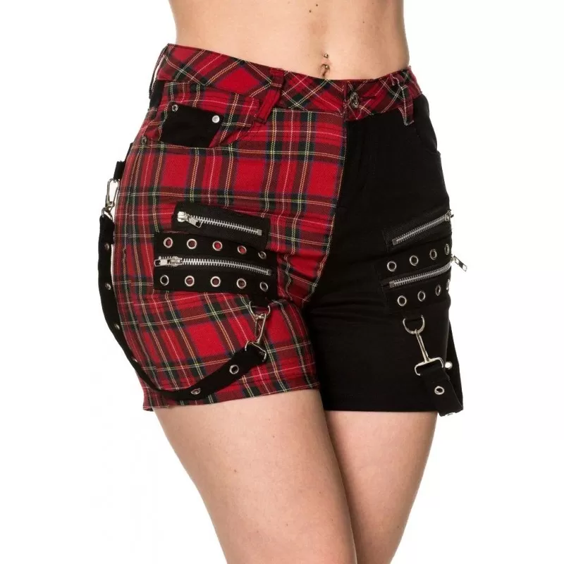 Black and red shorts womens 2025