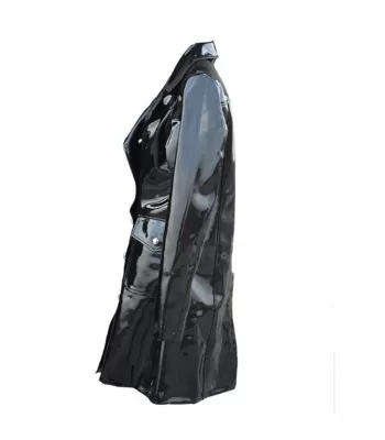 Women Gothic Vinyl Jacket PVC Elegant Star Shiny Jacket (2025)