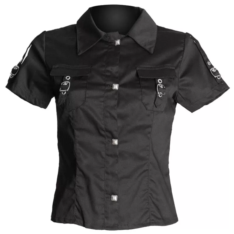 Women Short sleeve Black Gothic shirt  (2025)