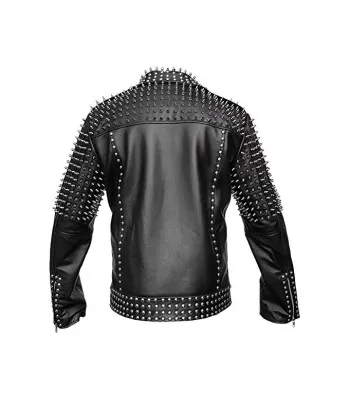 Unisex Studded Cropped Jacket Spike Jacket Punk Style Belt Leather Jacket Bold, Edgy, and Timeless (2025)
