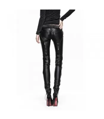 Women Gothic Flash Pants Black & White Trousers Womens Rave Pant