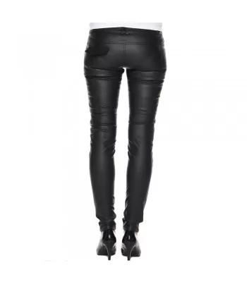 Women’s Steampunk Wet Look Pants | Vegan Gothic Faux Leather Trousers