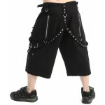 Men Gothic Metal Shorts With Pyramids - Image 2