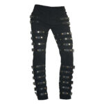 Michael Jackson Pant Punk Classic Rivet BAD Concert Metal Rock Pants Trousers (2025)