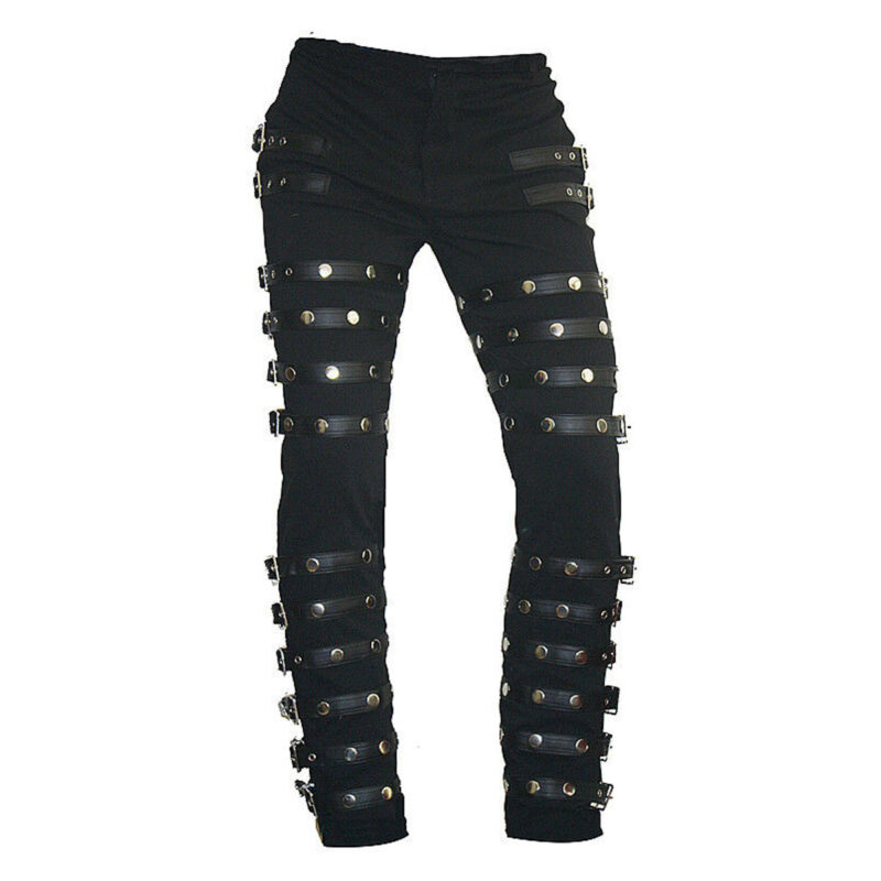 Michael Jackson Pant Punk Classic Rivet BAD Concert Metal Rock Pants Trousers (2025)