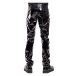 Men’s Gothic Punk Rock PVC Pants | Slim-Fit Vinyl Gothic Trousers - Image 2