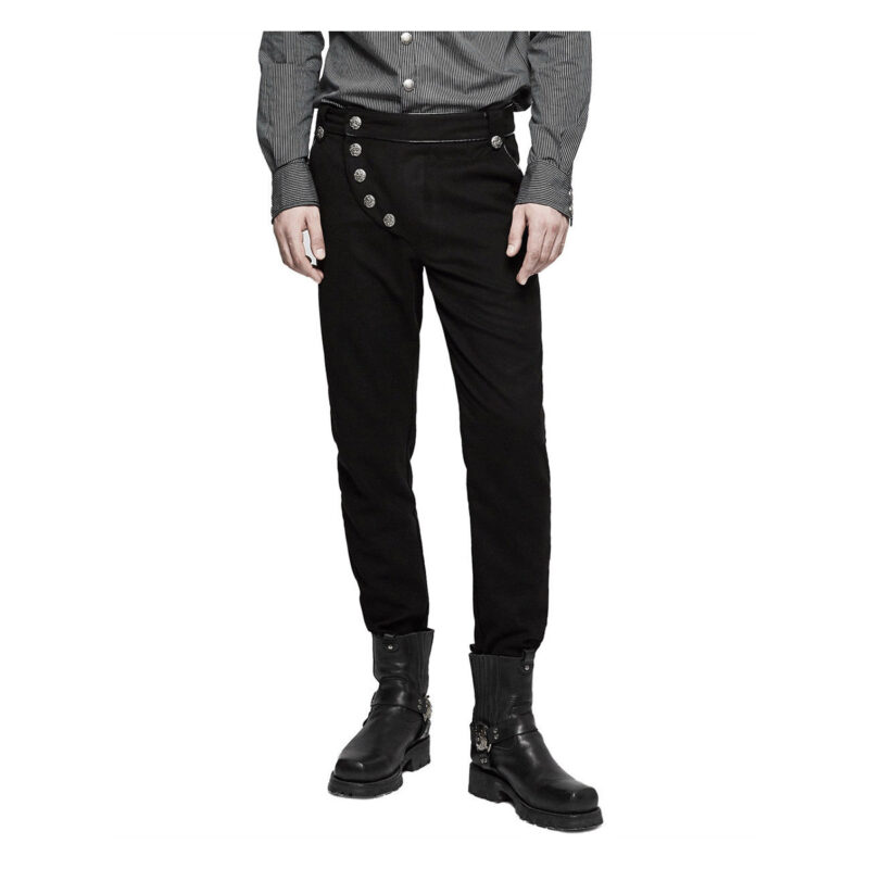 Men’s Military Steampunk Pants | Gothic Army Uniform Trousers