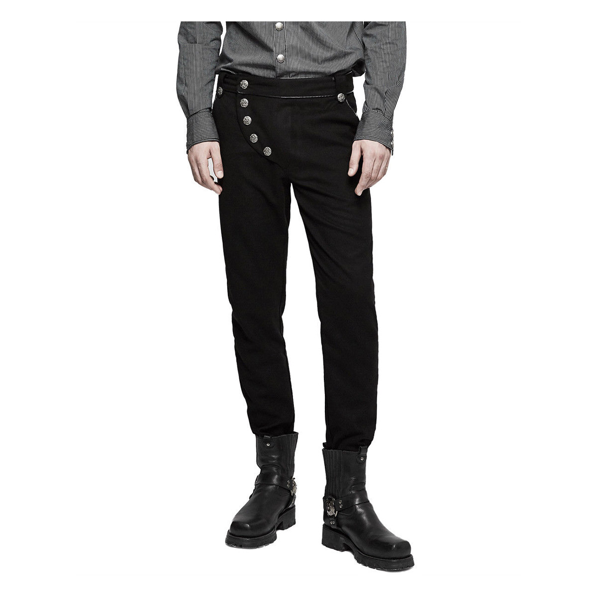 Men’s Military Steampunk Pants | Gothic Army Uniform Trousers