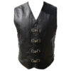 Antiqued Steampunk Motorcycle Leather Vest | Men’s Gothic Alternative Vest