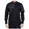 Handmade Men Gothic Vintage Shirt Black Cotton Goth Steampunk Style Shirts (2025)