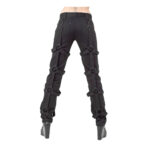 Unisex Long Pant Circles Black Bondage Pants Buckles Detachable Trousers - Image 4