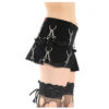 Women’s Black Gothic Mini Skirt