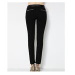Women Genuine Lambskin Leather Skinny Black Pants | Stylish Pencil Trousers - Image 7