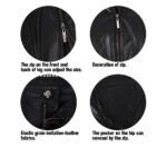 Women Gothic Genuine Sheepskin Leather Pants | Luxury Gothic Fashion - Image 5