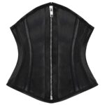 Leather Underbust Zipper Corset – Gothic & Steampunk Women’s Corset