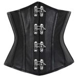 Steel-Boned Leather Underbust Corset – Women’s Gothic Fashion