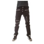 Gothic Slim Fit Zipper Pants