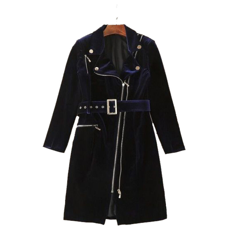 Women’s Slim Velvet Gothic Coat