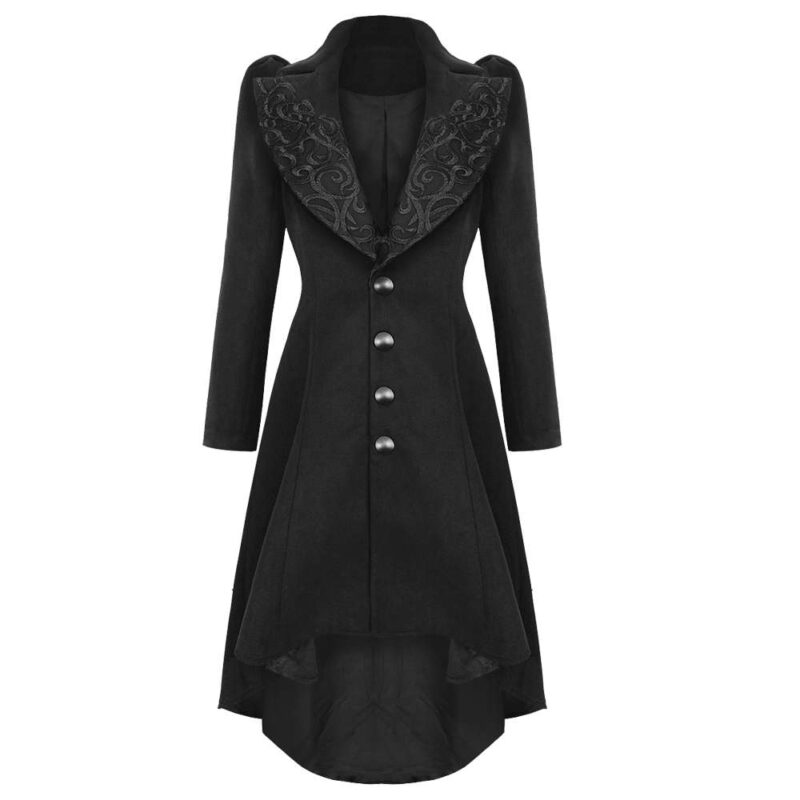 Women Gothic Dark In Love Lamentia Women Long Coat (2025)