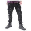 Men Gothic Punk Pants with Harness Straps