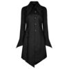 Gothic Attitude Women’s Corporate Vampire Coat Shirt – Black Gothic Tailored Jacket