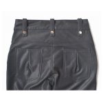 Women Slim-Fit Gothic Flared Pants | Shiny Zipper Detail Trousers - Image 2