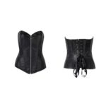 Zipper Steel-Boned Gothic Corset for Women – Sculpted & Structured Fit - Image 2