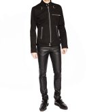 Men Gothic Emo Punk Rock Biker Jacket - Image 2