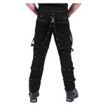 Men’s Gothic Punk Rock Star Pants | Black Buckle & Strap Trousers - Image 2