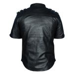 Men Gothic Leather Shirt PUNK Shirt Fetish Club Goth Shirt Vintage Shirt - Image 2