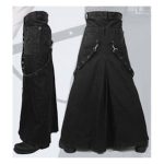 Men Gothic Long Skirt | Punk Rock Maxi Kilt - Image 3