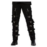 Men’s Gothic Punk Lace-Up Pants | Buckles, D-Rings & Zipper Trousers - Image 2