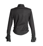 Women Motorcycle Jacket – Military Long Sleeve Denim Jacket - Image 2