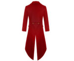 Men Steampunk Victorian Tailcoat | Multi-Color Cotton Gothic Cutaway Jacket with Split Tails - Image 7