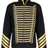 Men Silver Gold Military Jacket Drummer Gothic Army Parade Jacket (2025)