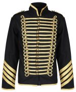 Men Silver Gold Military Jacket Drummer Gothic Army Parade Jacket (2025)