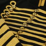 Men Silver Gold Military Jacket Drummer Gothic Army Parade Jacket - Image 2