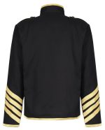 Men Silver Gold Military Jacket Drummer Gothic Army Parade Jacket - Image 3
