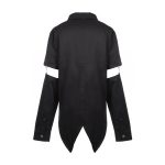 Men Gothic Dave Vanian Punk Rock Shirt | Detachable Sleeve Gothic Fashion Shirt - Image 3