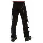 Men’s Gothic Punk Lace-Up Pants | Buckles, D-Rings & Zipper Trousers - Image 3