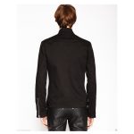 Men Gothic Emo Punk Rock Biker Jacket | Black Alternative Outerwear - Image 2