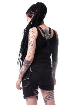 Heartless Vixxin Gothic Glam Goth Grunge Punk NATHALIE PLAYSUIT Jumpsuit Shorts - Image 2