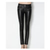 Women’s Genuine Lambskin Leather Skinny Black Pants | Stylish Pencil Trousers