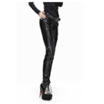 Women’s Gothic Genuine Sheepskin Leather Pants | Luxury Gothic Fashion