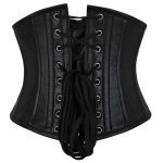 Leather Underbust Gothic Corset – Women’s Steampunk & Gothic Fashion - Image 2