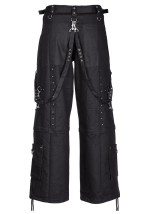 Men's Baggy Emo Pants with D-Ring Detail | Heavy Cotton Industrial Jeans - Image 2