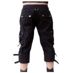Unisex Gothic D-Ring Strap Cargo Shorts - Image 4