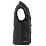 Men Gothic SleeveLess Shirt With Metal Buttons and Studs Rock Style Vest - Image 3